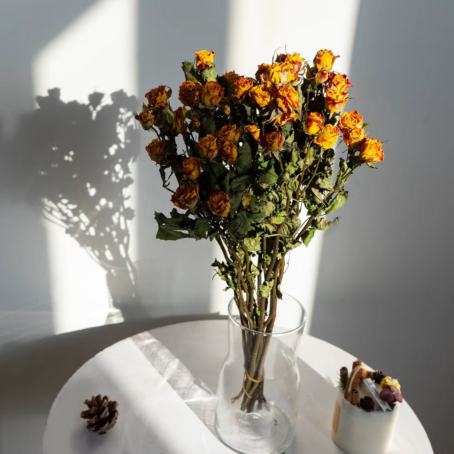 Roses séchées mini branchées