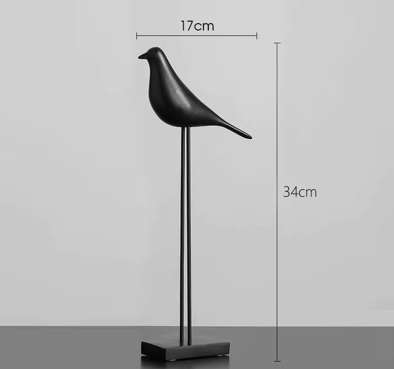 Oiseau sur socle - design minimaliste