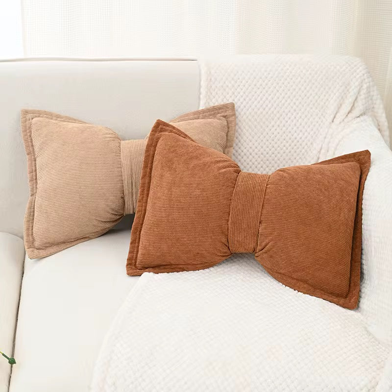 Coussins en forme de noeud - Velours côtelé