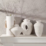 Vases Sculpturaux Blancs - Collection Wabi Sabi