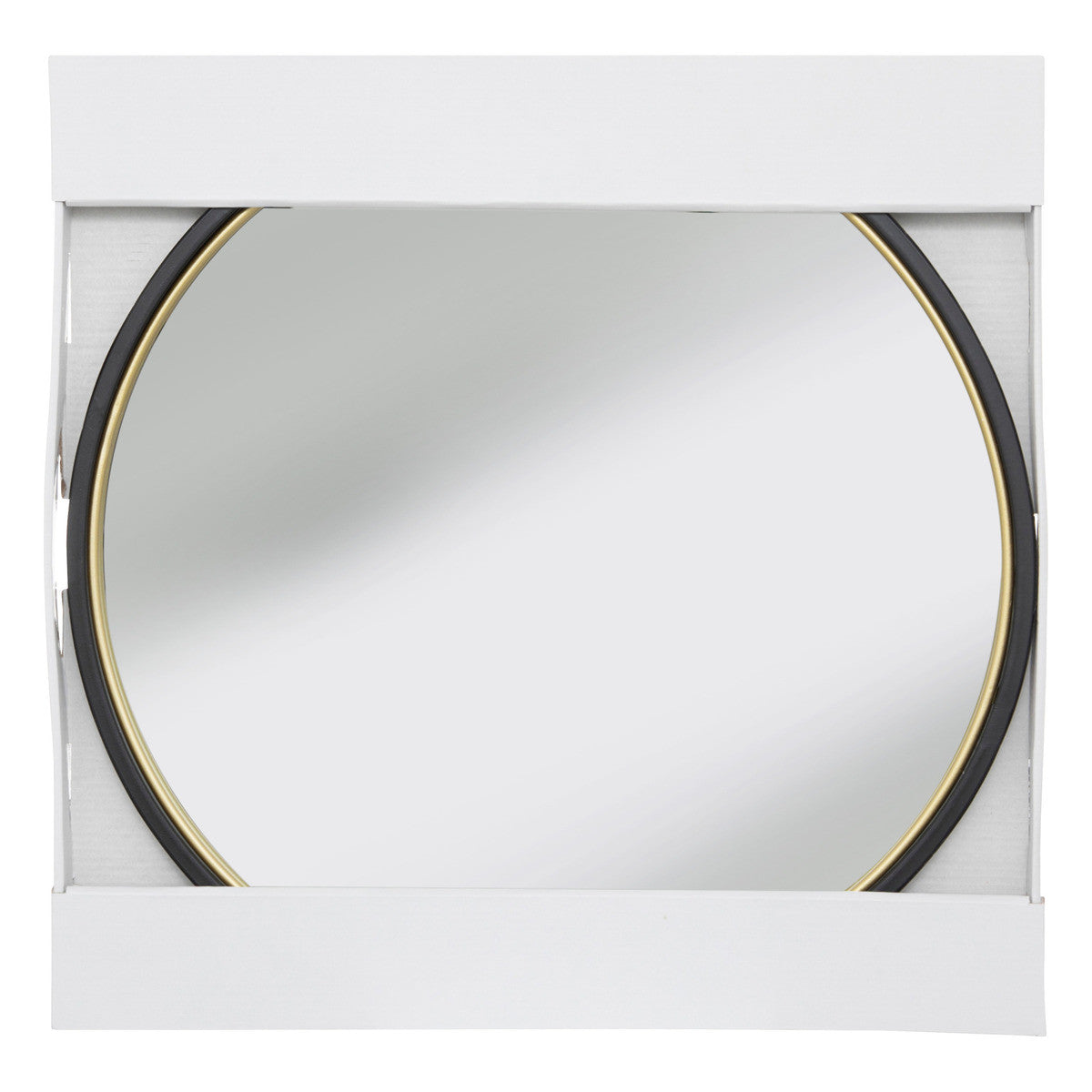 Miroir métal rond