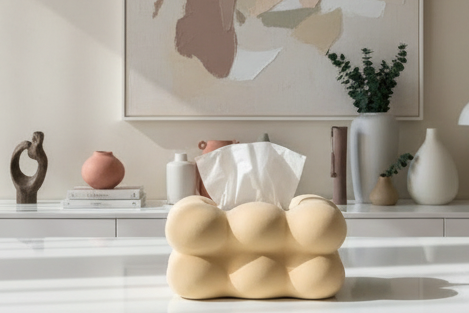 Distributeur de mouchoir bulle granit
