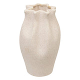 Vase en céramique Grigor blanc