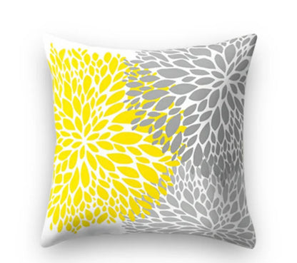 Coussins tons jaunes