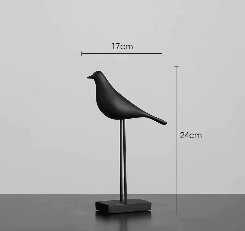 Oiseau sur socle - design minimaliste