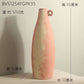 Vases en céramique texturée rose poudré