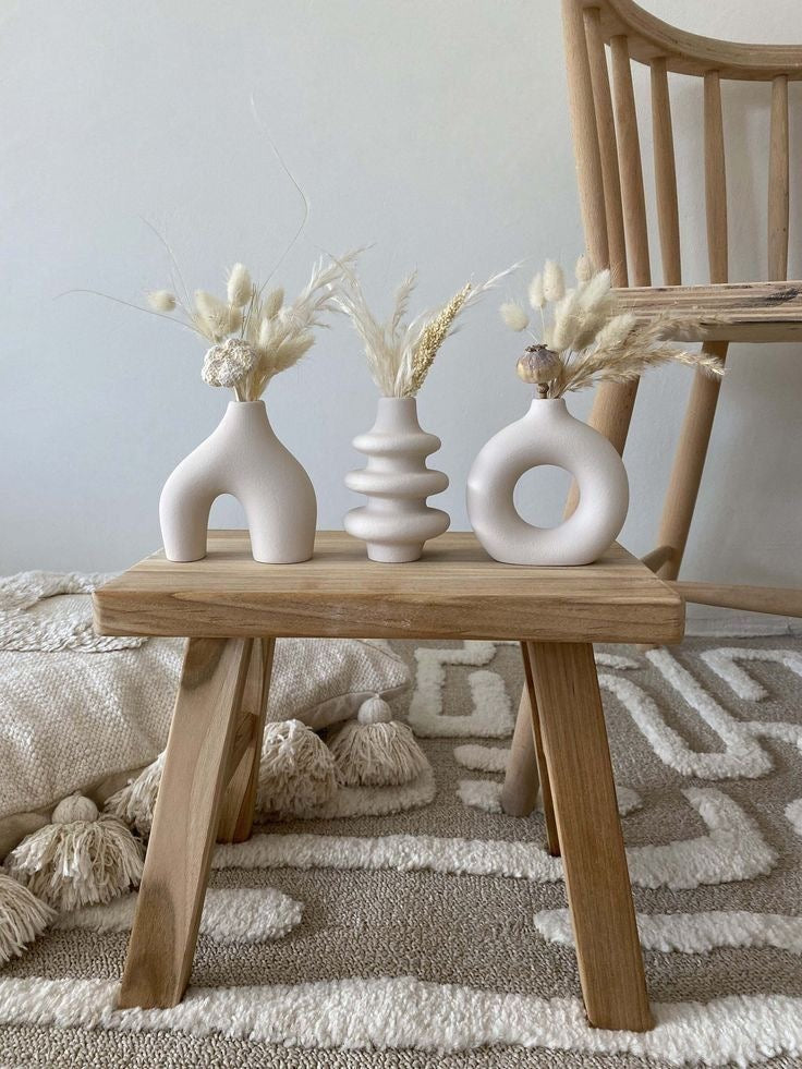 Trio vases boho chic