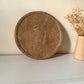 Plateau rond Terra – Travertin naturel 30 cm