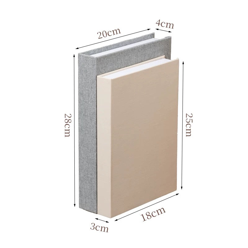 Duo boîtes livres décoratives