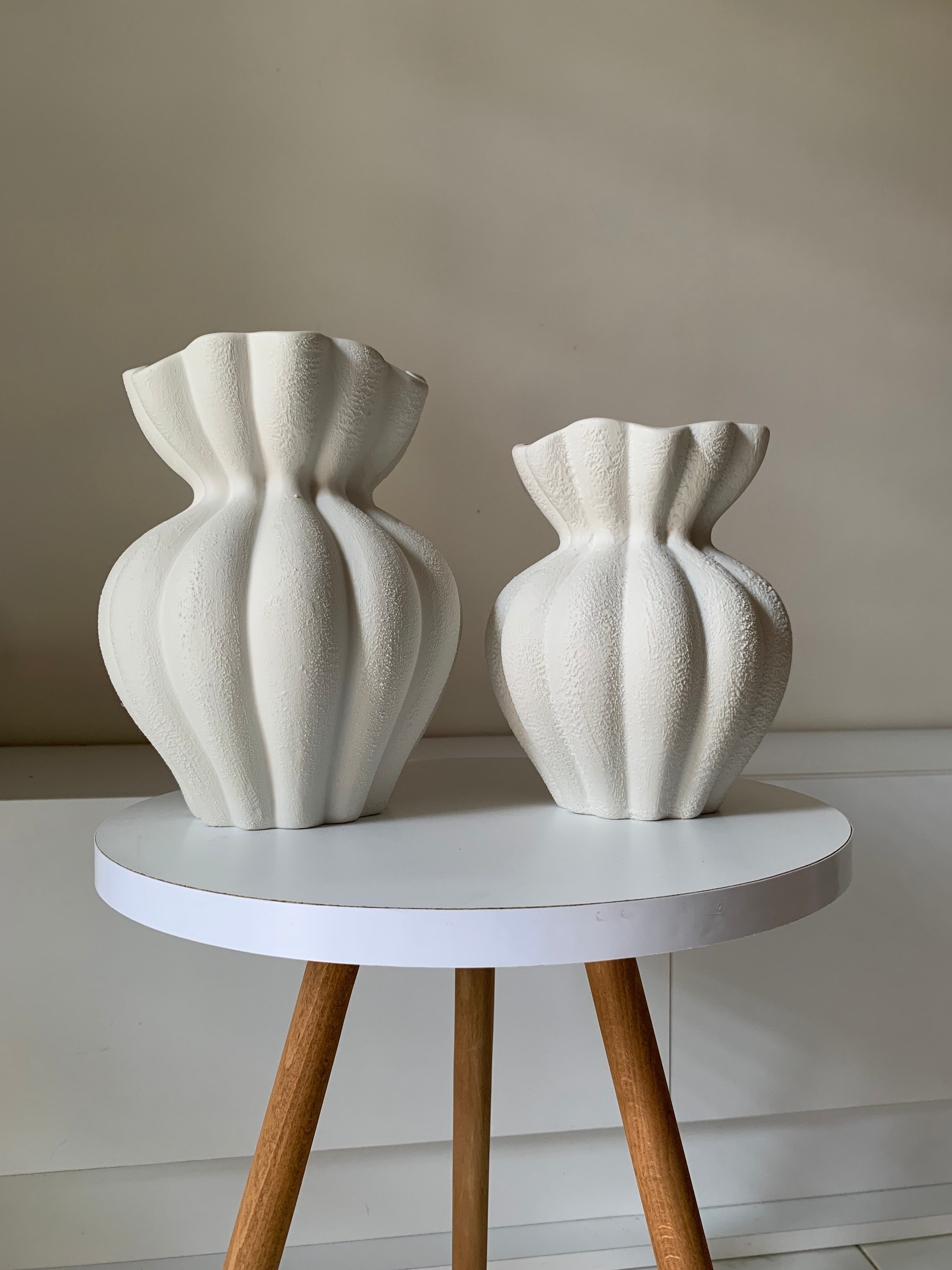Vase bouquet texturé