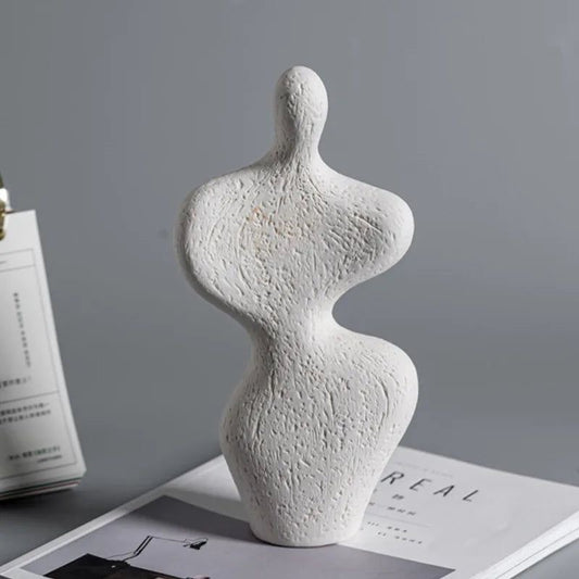 Figurine abstraite en céramique