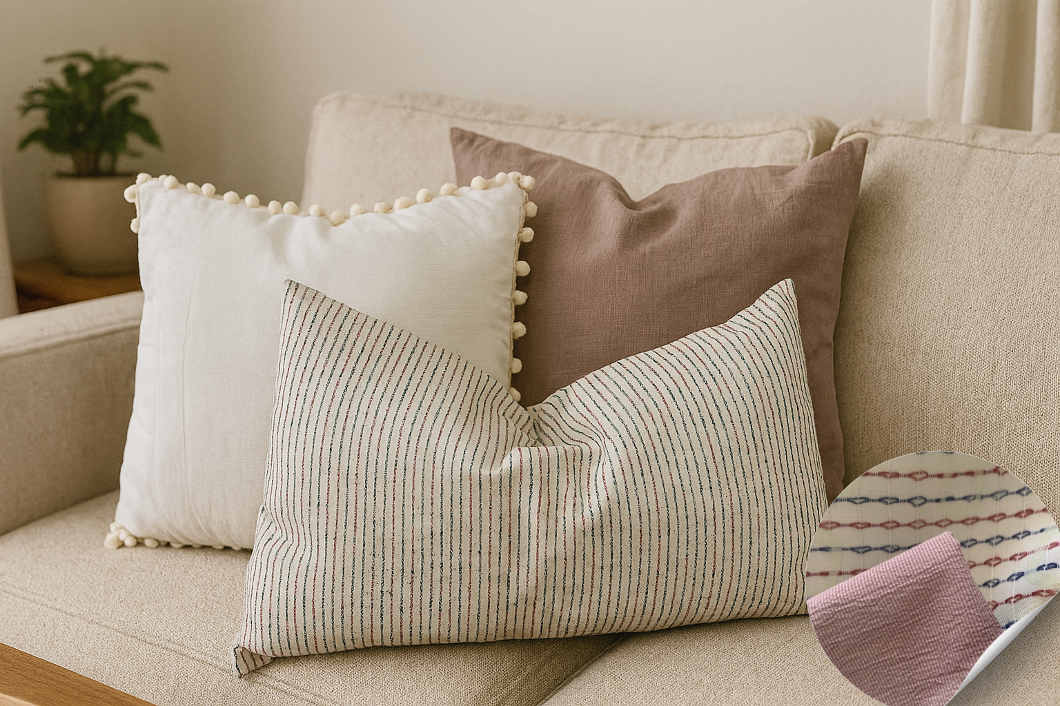 Trio coussins mix & match
