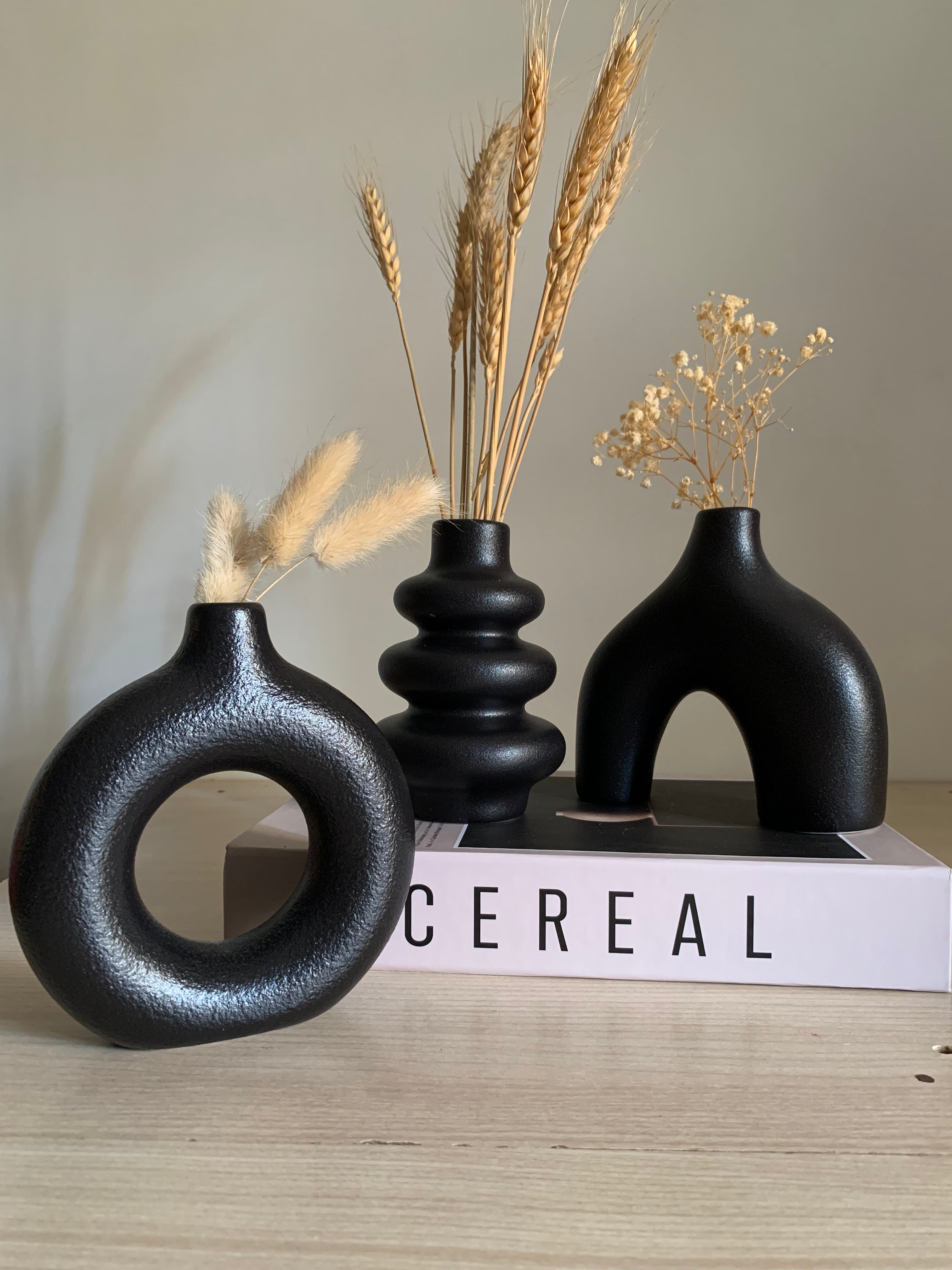 Trio vases boho chic