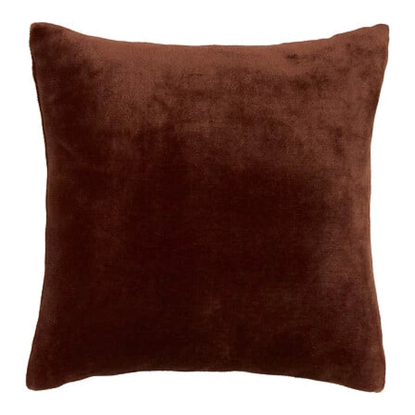 Coussin flanelle uni 38x38 cm