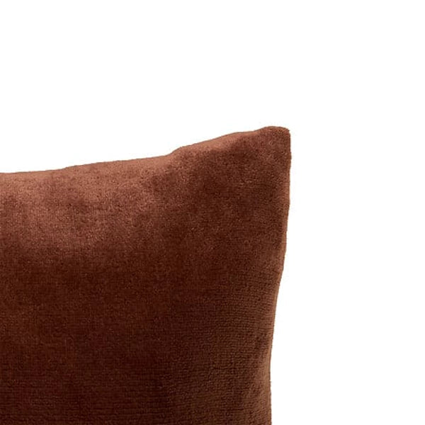 Coussin flanelle uni 38x38 cm