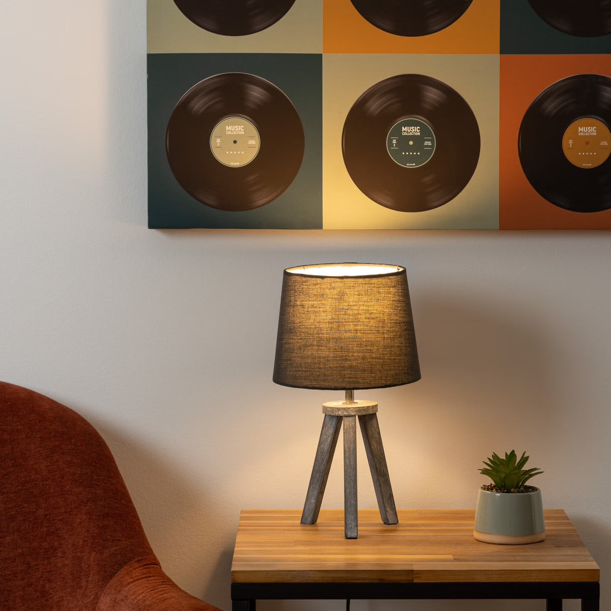 Lampe mini trépied