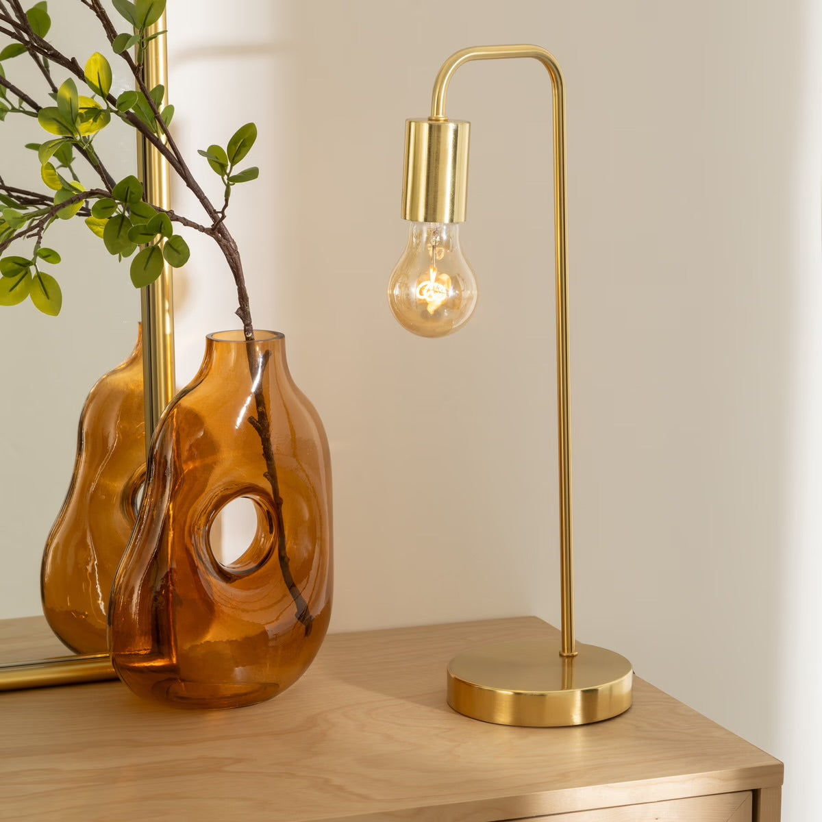 Lampe Keli Doré H45 cm