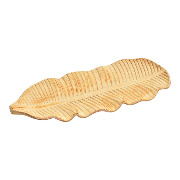 Coupelle Feuille en bois naturel