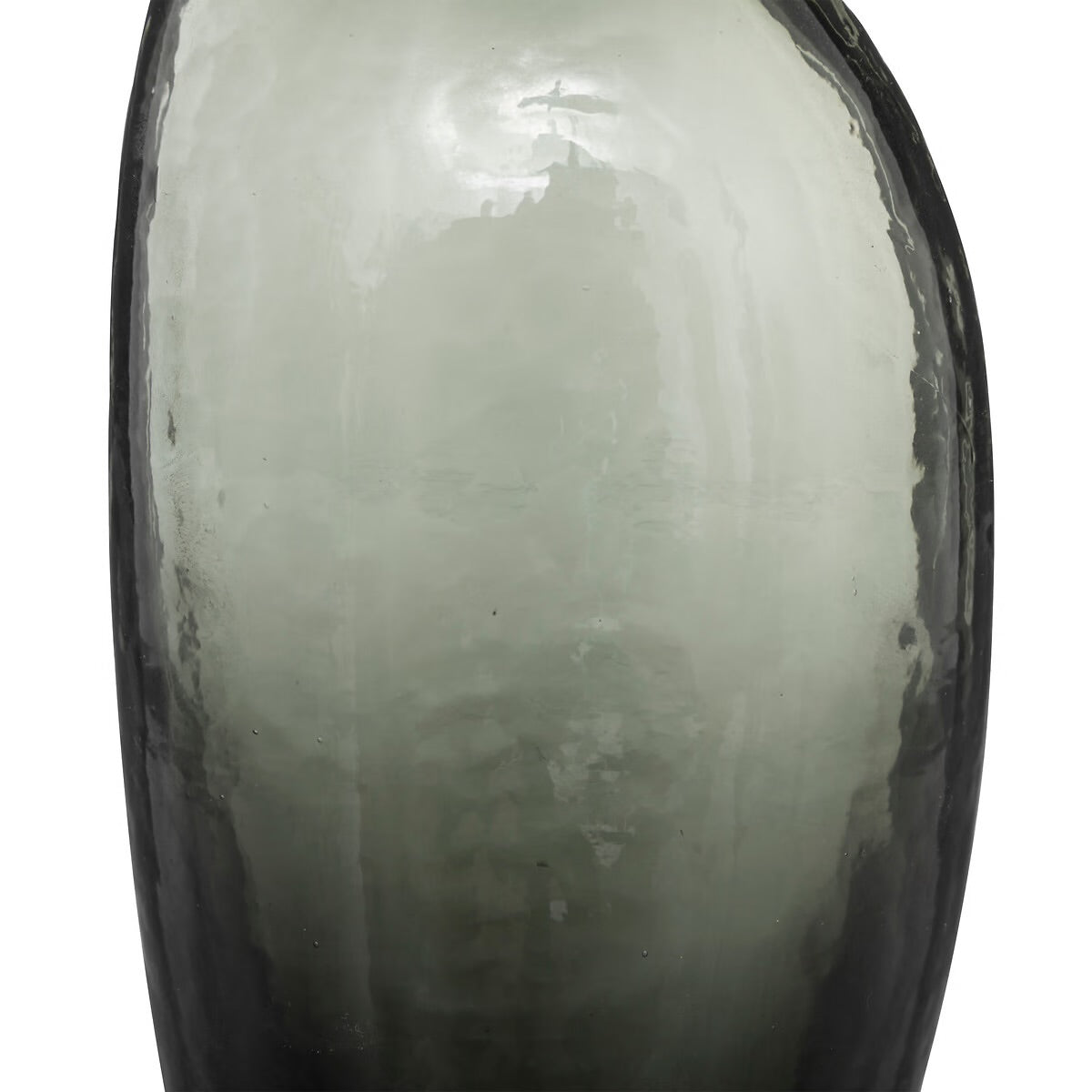 Soliflore irrégulier verre gris